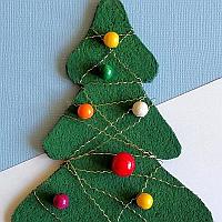 Cork Christmas Tree Ornament