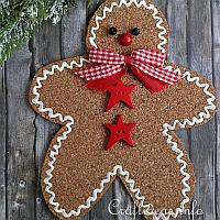 Cork Gingerbread Man Ornament