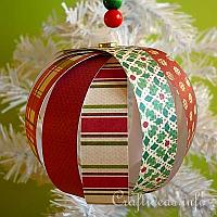 Easy Delicate Paper Christmas Ornament