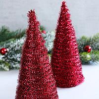 Fringed Cone Christmas Trees Decoration