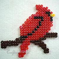 Fuse Bead Cardinal