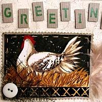Hen Greeting Card for All Occasions