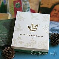How to Make a Gift Box Using Christmas Cards