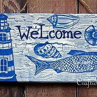 Maritime Welcome Sign