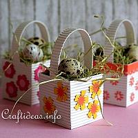 Mini Easter Baskets with Eggs