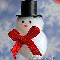 200 Mini Pom-Pom Snowmen Ornament