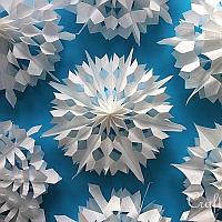 Paper Bag Snowflakes