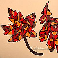 Paper Mosaic Leaves