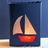 Paper Sailboat Lantern
