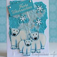 Polar Bears Greeting Card for the Holidays