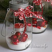 Scandinavian Style Christmas Jar Decoration