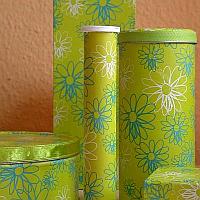 Set of Items Decorated with Wrapping Paper