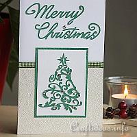 Sparkling Tree Greeting Card for the Holidays