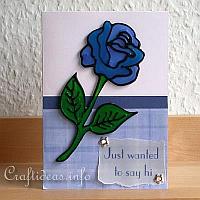 Spring Greeting Card - Blue Rose
