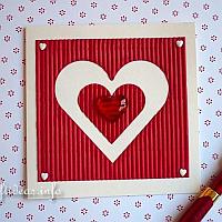 Valentine's Day Card - Large Heart Motif