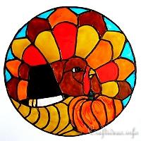 Window Cling Turkey