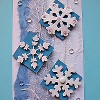 Winter Snowflakes Christmas Card