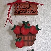 Wooden Apples Sign