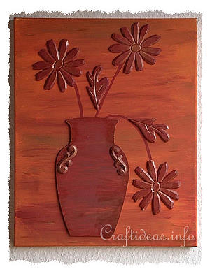 Acrylic Painting - Summer - Mediterannean Pot with Flowers 
