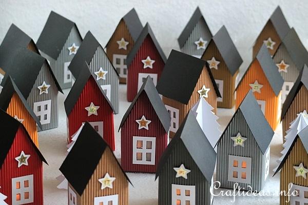 Advent Calendar - Paper Scandinavian Houses