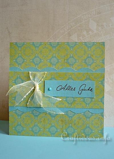 Alles Gute Greeting Card or Birthday Card