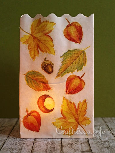 Autumn Paper Bag Luminaria 2