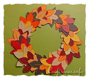 Autumn Paper Wreath for Kids 
