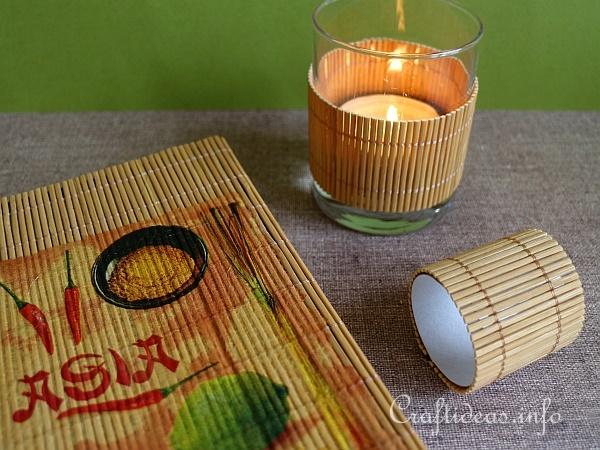 Bamboo Set - Cookbook, Tealight Cover and Napkin Ring