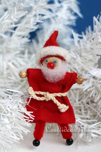 Basic Christmas Craft Ideas - Chenille Santa Claus Figure
