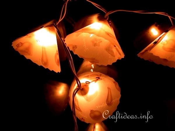 Basic Christmas Craft Ideas - Christmas Lights Garland