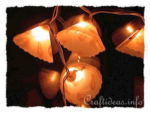Basic Christmas Craft Ideas - Christmas Lights Garland 