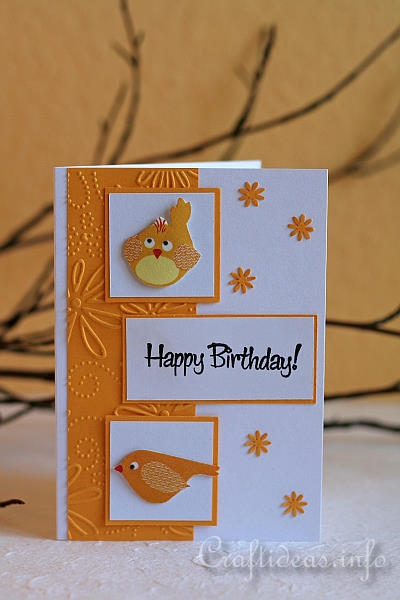 Birds Birthday Card 1