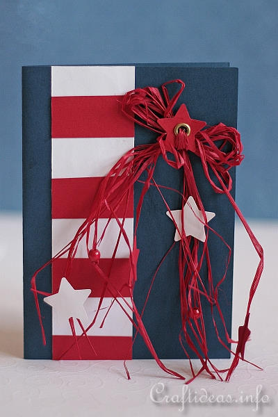 Birthday Card - Greeting Card - American Patriotic Card for Independence Day