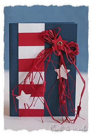 Birthday Card - Greeting Card - American Patriotic Card for Independence Day 