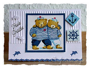 Birthday Card - Greeting Card - Cute Sailor Bears
