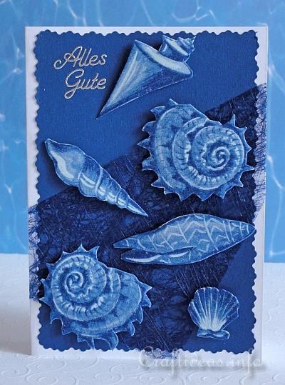 Birthday Card - Greeting Card - Maritime - Seashells Card