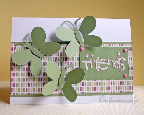 Birthday Card - Spring Card - Friendship Card with Butterflies for all Occasions