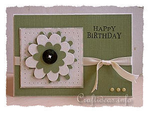Birthday Card with Large Flower