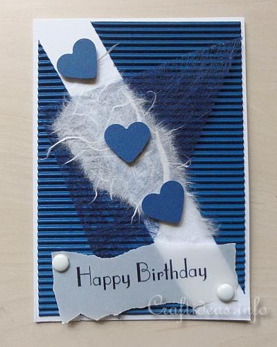 Birthday Cards - Blue Happy Birthday b