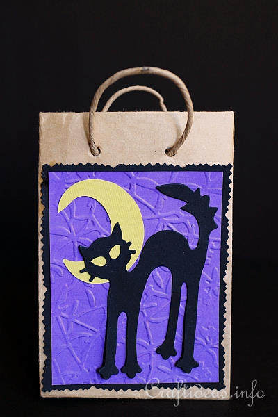 Black Cat Halloween Gift Bag