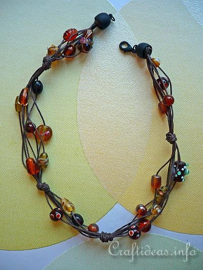 Casual Sommer Necklace - Brown