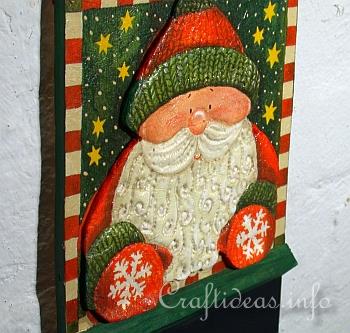 Chalkboard with Santa Claus - Details