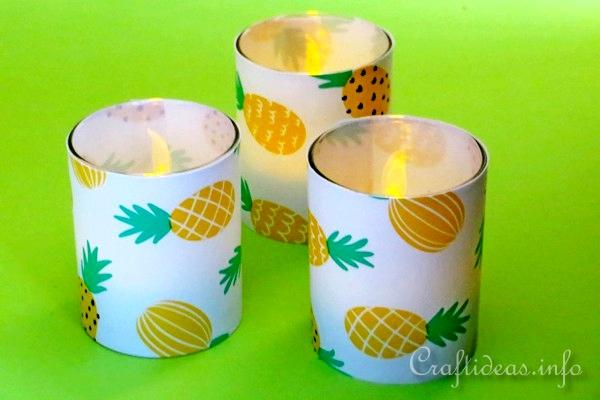 Cheery Pineapple Tealight Glasses