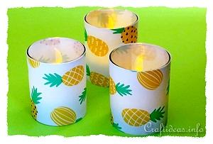 Cheery Pineapple Tealight Glasses