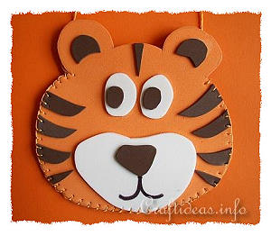 Chinese New Year 2010 Craft - Fun Foam Tiger Pouch 