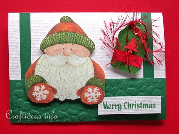 Christmas Card - Jolly Santa Greeting Card for the Holidays