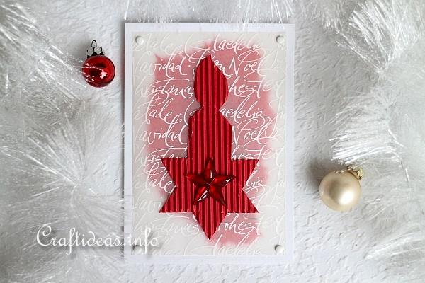 Christmas Card - Red Candle Glow Greeting Card for the Holidays