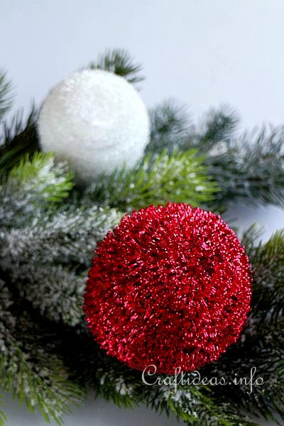 Christmas Craft - Fringed Tree Ornament