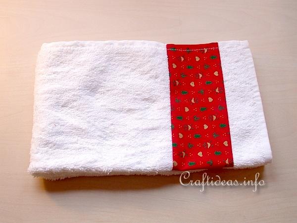 Christmas Craft - Sew a Designer Hand Towel 2