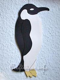 Christmas Craft Idea for Kids - Paper Craft - Penguin Wall Decoration
